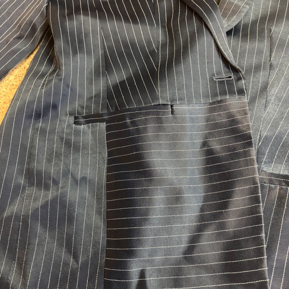 Banana Republic Navy Pinstripe Blazer - Picture 7 of 14